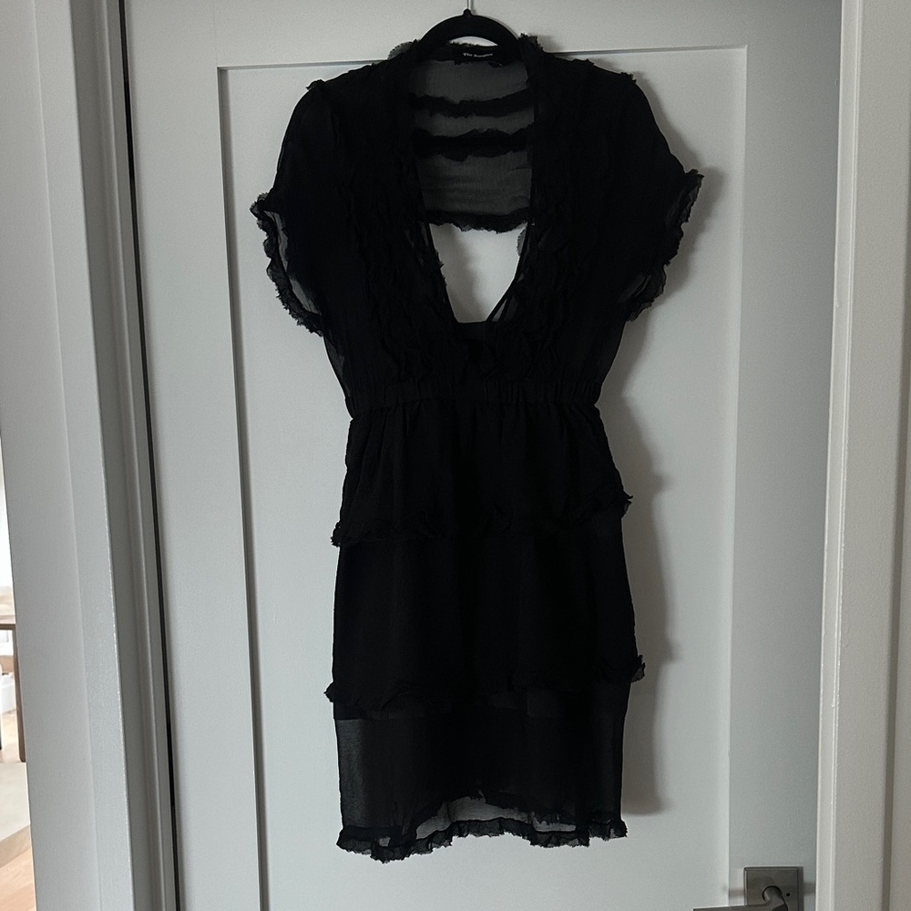 The Kooples Black Midi Dress size small